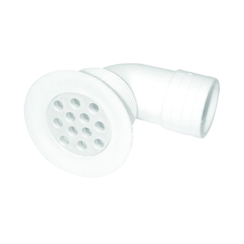 مصفاة قمرة القيادة مع شبكة مصفاة - مخرج 90 درجة، خرطوم 38 مم (1½ بوصة)، درجة بحرية