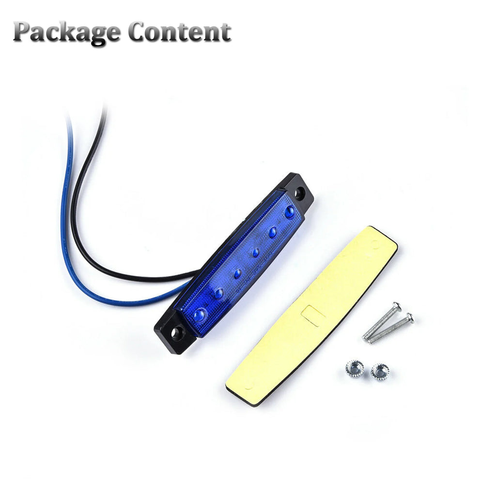 أضواء سطح القارب مقاس 3.8 بوصة باللون الأزرق