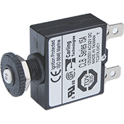 قاطع دائرة سريع التوصيل لإعادة الضبط بزر الضغط فقط - 5 أمبير