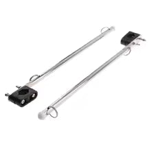 Boat Flag Pole Mount – Pair (2 pc) – Marine-Grade Stainless Steel Rail/Deck Mount Flags Bracket