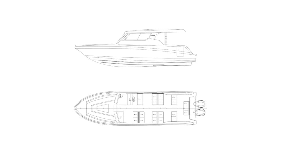قارب ركاب Suprema 36 ذو سقف صلب