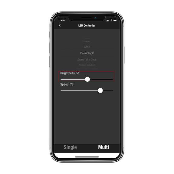 وحدة التحكم في الإضاءة Color Optix™ مع واجهة تطبيق اختيارية